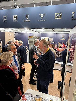 Eindrücke vom traditionellen Messe Aperitif an unserem Stand ★ FBM 2026 ★ Universal Art Group
