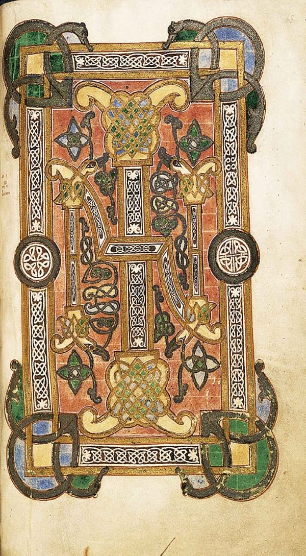 Carolingian Gospel Book Initial IN ★ Universal Art Group Carolingian Gospel Book Initial IN